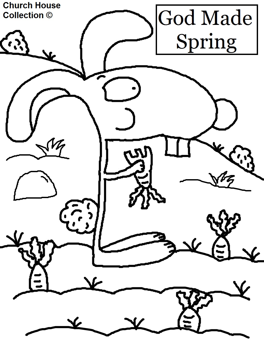 Spring Time Coloring Pages